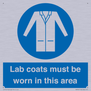 Lab coats must be worn in this area